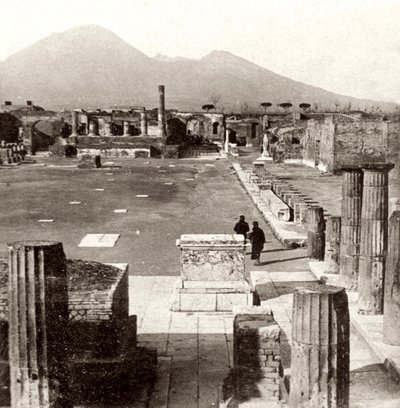 Forumet i Pompeji, Italien, 1894 av Unbekannt