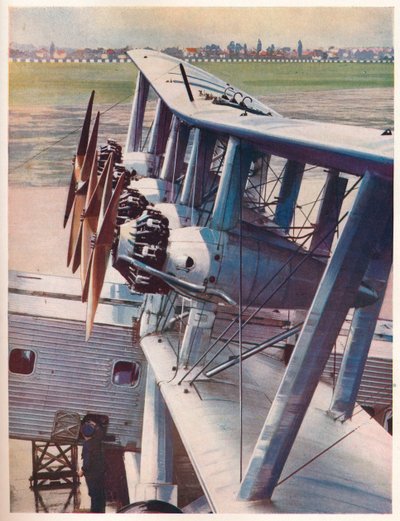 De fyra Bristol Jupiter-motorerna från Imperial Airways liner Scylla, c1936 c1937 av Unbekannt