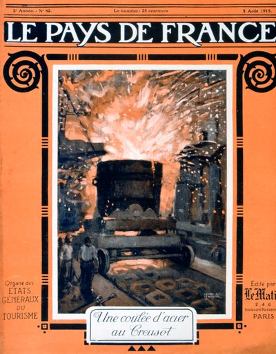 Framsidan av Le Pays de France, 5 augusti 1915 av Unbekannt