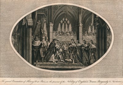 Henrik VI av Englands storslagna kröning i Paris, 1431 1793 av Unbekannt