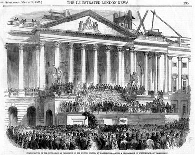 Invigningen av James Buchanan som president, Washington, 1857 av Unbekannt