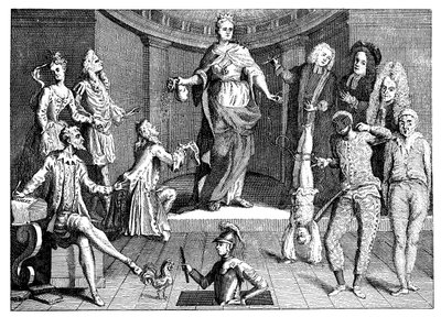 The dome of the Queens Common Sense, 1736 av Unbekannt