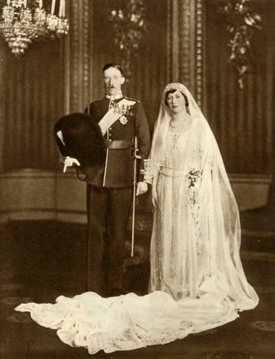 Prinsessan Marys och Viscount Lascelles äktenskap, 28 februari 1922, 1935. av Unbekannt