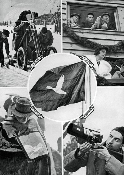 Media i aktion, vinter-OS, Garmisch-Partenkirchen, Tyskland, 1936 av Unbekannt