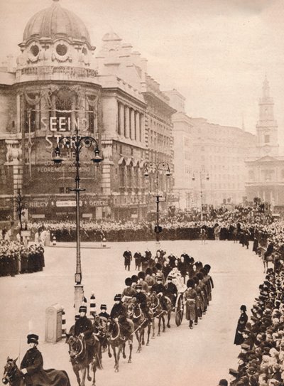 Den rörande enkelheten hos kung Georges sista resa genom London, 1936 av Unbekannt