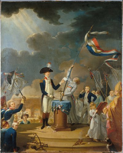 La Fayettes ed vid federationens festival, 14 juli 1790, 1791. av Unbekannt