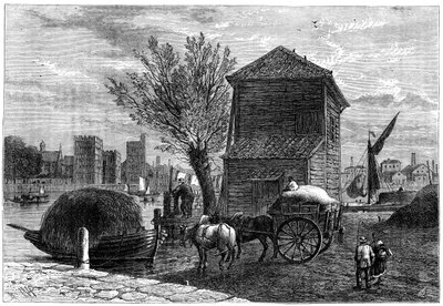 The old Horseferry, London, c1800 1891 av Unbekannt