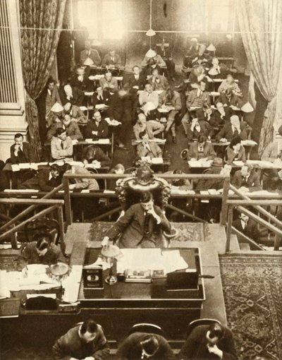 Invigningen av Dail Eireann, eller Chamber of Deputies, Dublin, Irland, 9 september 1922, 1935. av Unbekannt