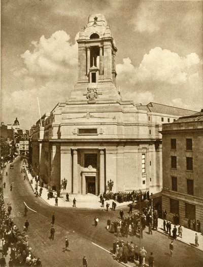 Invigningen av Frimurarfredsminnesmärket, Great Queen Street, London, 19 juli 1933, 1935. av Unbekannt