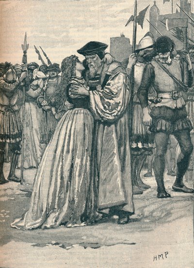 Avskedet mellan Sir Thomas More och hans dotter, 1535 1905 av Unbekannt