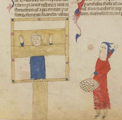 Stenstolen. Från Coutumes de Toulouse, 1295-1297. av Unbekannt