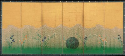 Musashi-slätten, ca 1760 av Unbekannt