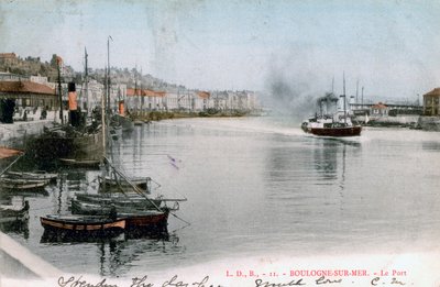Hamnen i Boulogne, Frankrike, 1904 av Unbekannt