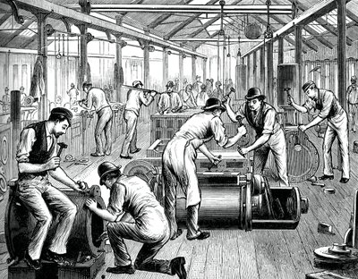 Pumpbutiken i ett Cornwall-verk, c1880 av Unbekannt