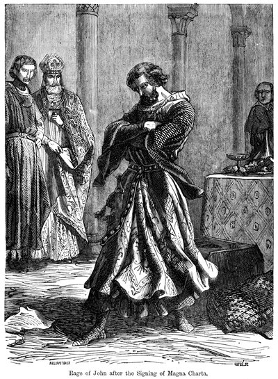 Kung Johns ilska 1167-1216 efter undertecknandet av Magna Carta c1215 av Unbekannt