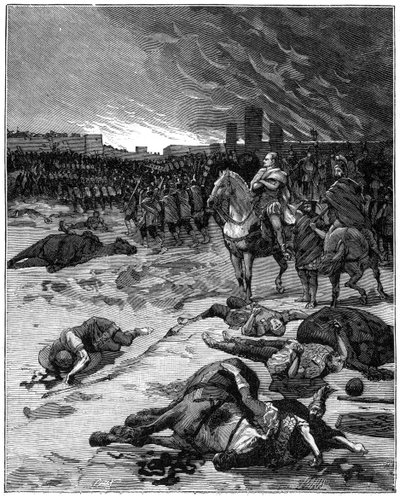 Plundringen av Rom av vandalerna, 455 1882-1884 av Unbekannt