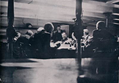 Scenen på segern under krigsrätten 1906 av Unbekannt