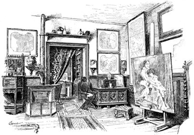 Paul-Jacques-Aime Baudrys mindre studio, c1880-1882 av Unbekannt