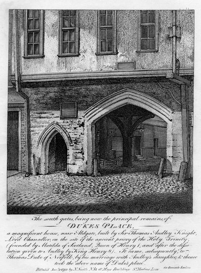 Södra portarna, Dukes Place, nära Aldgate, London, 1793 av Unbekannt