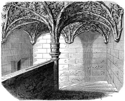 Trappan till Hotel de Bourgogne, Paris, 1882-1884 av Unbekannt
