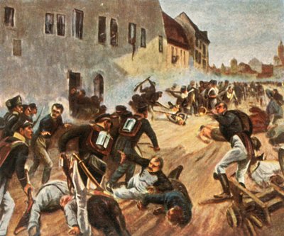 Stormningen av Grimmaporten, 19 oktober 1813, 1936. av Unbekannt