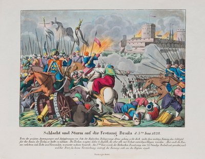 Stormningen av fästningen Brailov den 15 juni 1828, ca. 1830 av Unbekannt
