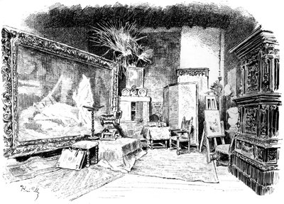 Karl von Pilotys ateljé, c1880-1882 av Unbekannt