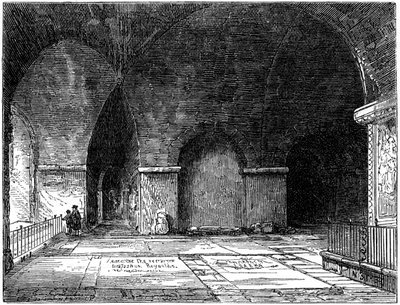 Sir Christopher Wrens grav 1632-1723, St Pauls Cathedral, London, 1800-talet av Unbekannt
