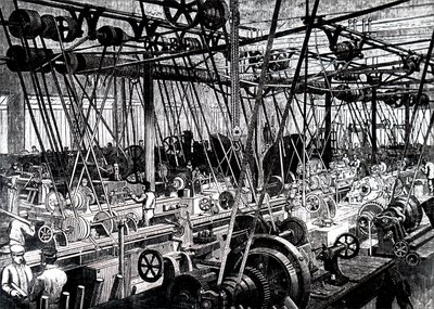 Verktyget och svarven hos Robert Stephenson and Company. av Unbekannt