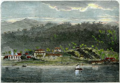 Staden Morant, Morant Bay, Jamaica, c1880 av Unbekannt