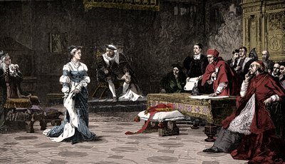Rättegången mot drottning Katarina, 1529 1905. av Unbekannt