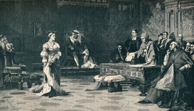 Rättegången mot drottning Katarina, 1529 1905. av Unbekannt