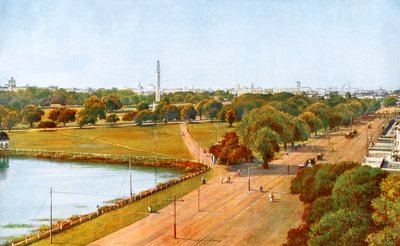 Utsikten från Chowringhee, Calcutta, Indien, tidigt 1900-tal av Unbekannt
