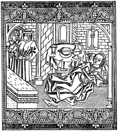 Hustrun till Xanthus sovande, 1485 1964 av Unbekannt