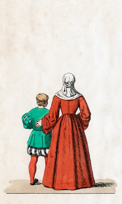 Teaterkostymdesign för Shakespeares pjäs Henry VIII, 1800-talet av Unbekannt
