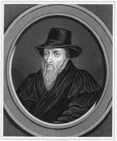 Theodore Beza, fransk religiös reformator, c1600 c1851 av Unbekannt