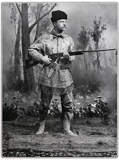 Theodore Roosevelt, amerikansk soldat och politiker, c1898 av Unbekannt
