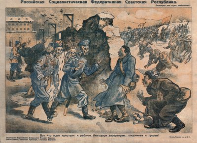 Detta är vad som väntar bönder och arbetare på grund av desertörernas, självsökandes och fegisarnas aktiviteter, 1918-1919 av Unbekannt