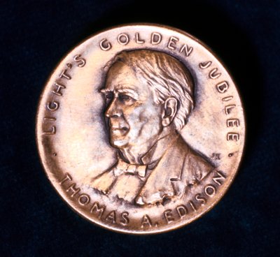 Thomas Alva Edison, amerikansk fysiker och uppfinnare, 1929 av Unbekannt