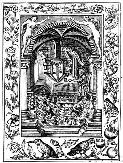 Thomas Nortons laboratorium, c1477 1652 av Unbekannt