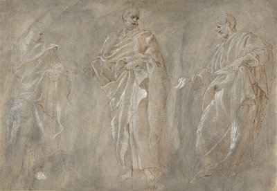 Tre stående figurer, 1500-talet. av Unbekannt