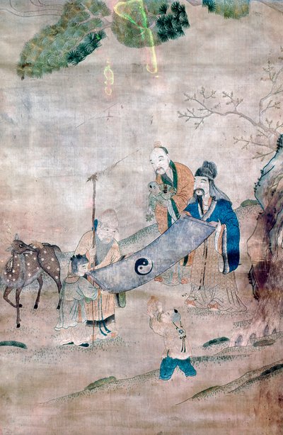 Tre vismän i Tai Chi, kinesiska, 1600- eller 1700-tal av Unbekannt
