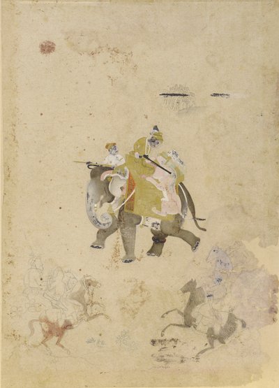 Tigerjakt, 1700-tal. av Unbekannt
