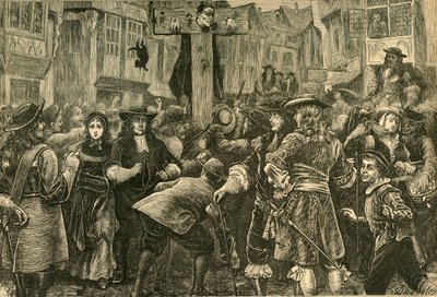 Titus Oates in the Pilory, 1685, 1897. av Unbekannt