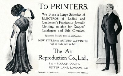 Till skrivare - Annonsen The Art Reproduction Co., Ltd, 1909. av Unbekannt