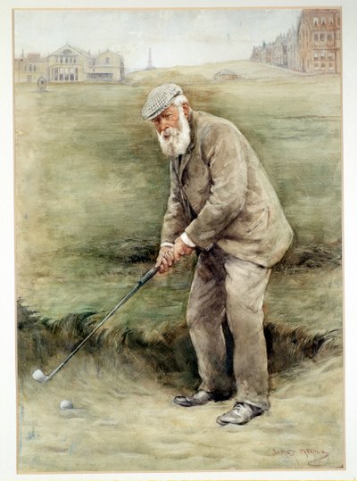 Tom Morris senior, brittisk golfspelare, porträtt, c1910 av Unbekannt