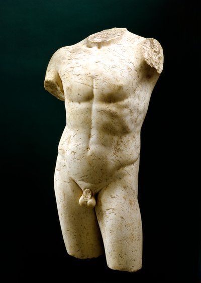 Torso of an Athelete, 1:a - 2:a århundradet e.Kr av Unbekannt