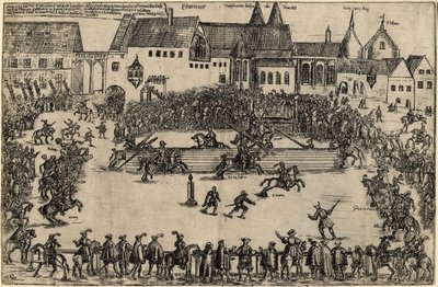 Turnering vid tiden för Henry I the Fowler 938, ca. 1575 av Unbekannt