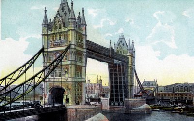 Tower Bridge, London, 1900-talet av Unbekannt