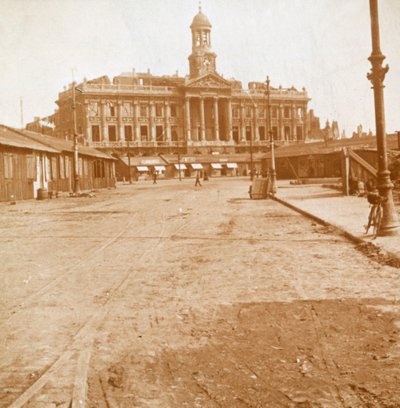 Rådhuset och huvudtorget, Cambrai, norra Frankrike, c1914-c1918. av Unbekannt